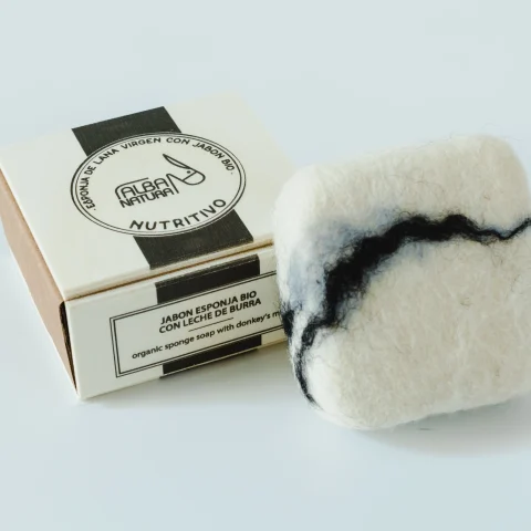 Jabón Esponja con un 30% de Leche de Burra
